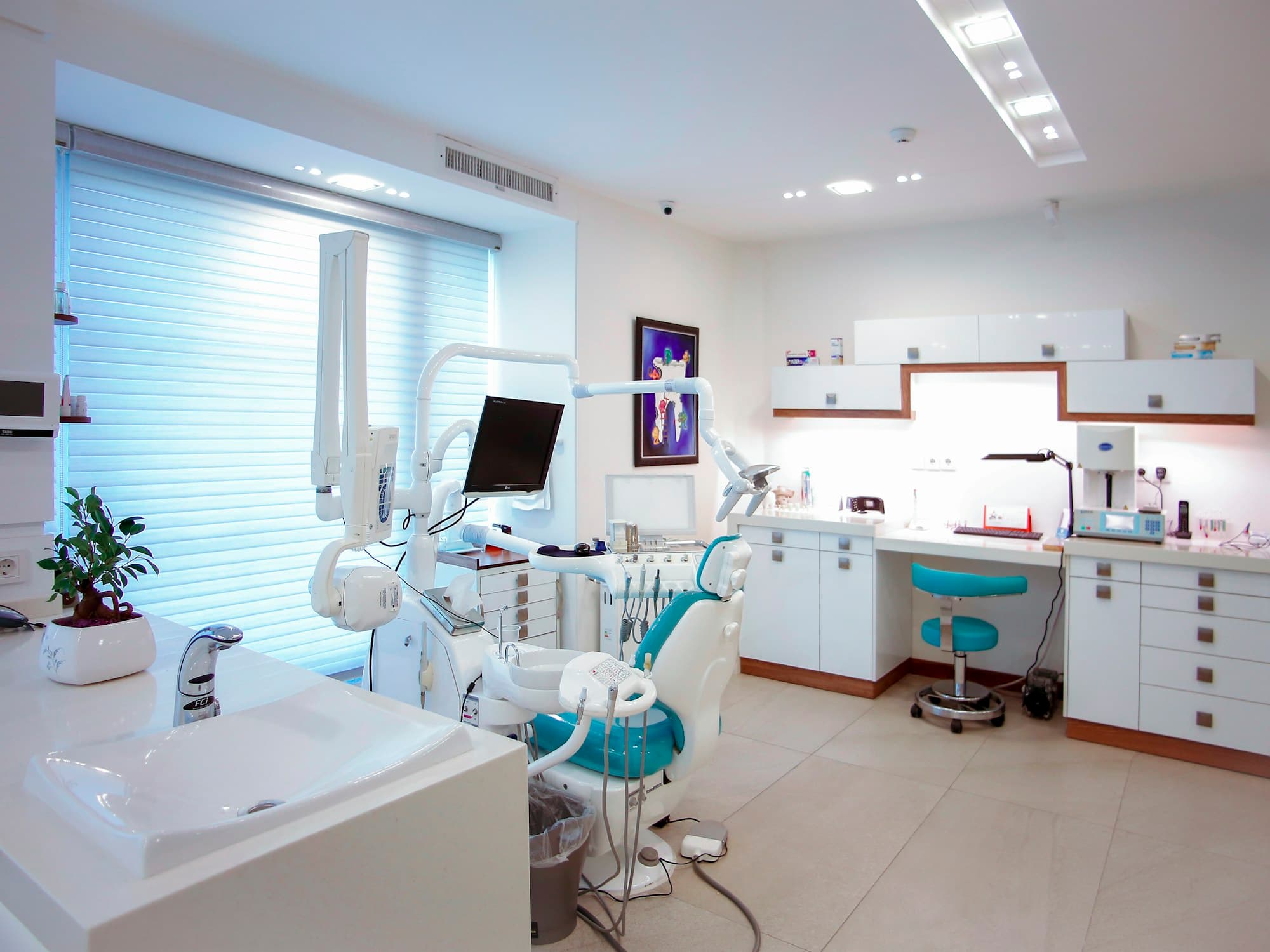 A bright, modern One Dental World treatment room